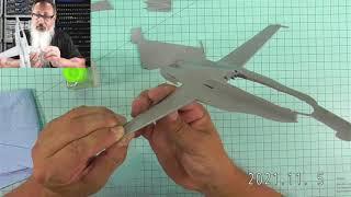 Kinetic 1/48 F/A-18D Hornet Live Build Part II (Part I was Facebook Live)