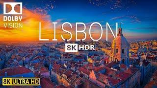 LISBON, PORTUGAL  in 8K HDR 60 FPS - A Stunning Drone View of Europe’s Sun-Kissed Capital