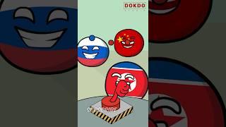 North Korea’s red button dancing #countryballs