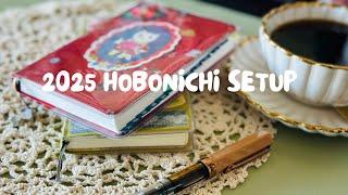 setting up my 2025 Hobonichi techo | books, goals, decor