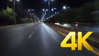 Shahrah-e-Faisal Night Drive - Karachi - 4K Ultra HD - Karachi Street View