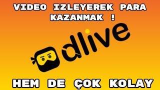 VİDEO İZLEYEREK PARA KAZANMA | #Twitch gibi #Dlive ile para kazanma.