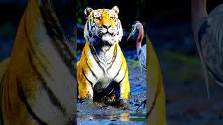 Dosti,Badi seekh!  Tiger and stork Heart Touching Story