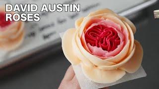 How to pipe david austin roses [ Cake Decorating For Beginners ]