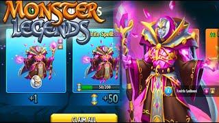 Monster Legends get Xandrite Spellbound + 8000 Tickets FREE! conjuring treasure cave