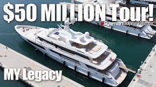 $50 MILLION Yacht Interior Tour of 50m Codecasa  | MY Legacy