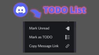 Discord's Working on MESSAGE TODO's! New Experimental Feature!