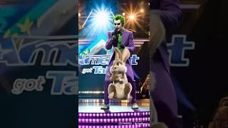 Joker & Adorable Bunny's Dance Stuns front of America's Got Talent Judges #shorts #viralperformance