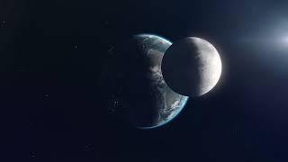 Earth & Moon Establishing Shot 4K