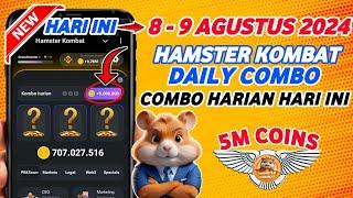 Combo Harian Hamster Kombat Hari Ini 8 - 9 Agustus | Kombo Harian Hamster Kombat Terbaru