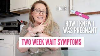 TWO WEEK WAIT SYMPTOMS // How I Knew I Was Pregnant - 1-14 DPO