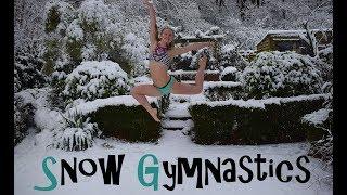 GYMNASTICS IN THE SNOW!