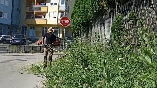 Stihl KM 94 RC in action with FS KM Kosenje trave Banjaluka