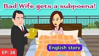 Bad wife part 38 | English Story | Learn English | Animated story | Learn English with Kevin