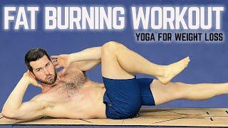 Yoga for Weight Loss and Belly Fat | Fat Burning Core-Focused Workout for Complete Beginners