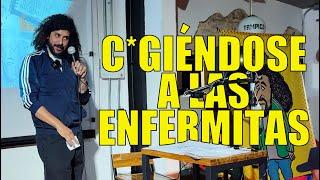 C*GIÉNDOSE A LAS ENFERMITAS - Dónde le hago la raya?