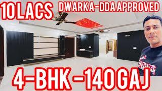 FREEHOLD 4-BHK-140 GAJ DDA BUILDER FLOOR FOR SALE IN DWARKA SECTOR-15|DDA APPROVED|SOCIETY FLAT