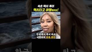 한국에서 택시타고 여행하며 감동 받은 외국인 