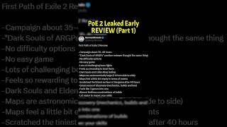 Leaked Path of Exile 2 REVIEW! (Part 1) #Shorts