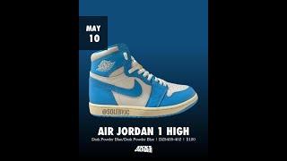 Air Jordan 1 High OG UNC Reimagined - May 10, 2025