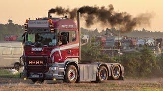 Master Truck Show 2024 Part 1 with Scania V8, DAF, Volvo open pipes sound