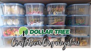 THRIFTED CRAFT ROOM SETUP | PART TWELVE | DOLLAR TREE ORGANIZATION | CRICUT JOY | NOVEMBER 2020!