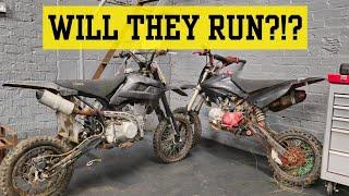 I bought 2 CHEAP abandoned pit bikes, But how bad are they?