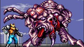 Contra: Hard Corps (Genesis) All Bosses (No Damage)