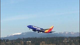 Southwest 737 takeoff PDX