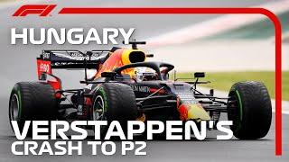 Max Verstappen Crashes On Way To Grid | 2020 Hungarian Grand Prix