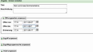 Fronter Würselen: Abgabeordner einrichten