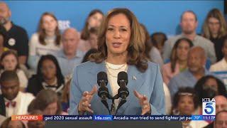 Kamala Harris delivers first policy speech during campaign event in North Carolina