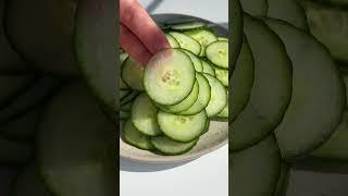 The BEST cucumber salad ever  2 minutes to make!