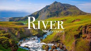 River Stock Footage | No Copyright Nature Shots | Royalty free drone shots | free stock videos