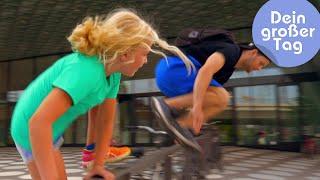 Sprung über jedes Hindernis - Charlotte läuft Parkour | Dein großer Tag