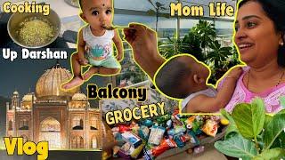 Indian Mom's Morning to Night tiffin, Cooking, Baby, Grocery Vlog ‍️UP Darshan Park Lucknow Visit