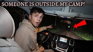 TERRIFYING Van Camping In Haunted Forest - Someone Was Outside The Van! VERY SCARY