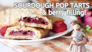 Sourdough POP TARTS with berry filling! A favorite healthy breakfast treat