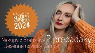 Nákupy a recenzie september 2024 - nákupy z Bratislavy, jesenné novinky Catrice a 2 prepadáky