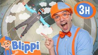 Can Blippi Fly?  Watch Blippi Soar at Indoor Skydiving! | Fun Educational Video for Kids