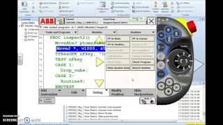 ABB IRC5 Robotics Access & Run Programs or Routines Move PP