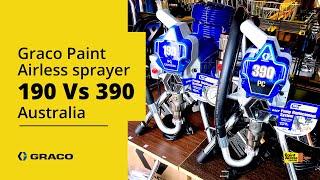 Graco Airless Paint Sprayer Comparison 190 vs 390 Contractor Range