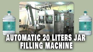 Automatic Jar filling machine, 20 Liters bottle washing, filling, Capping