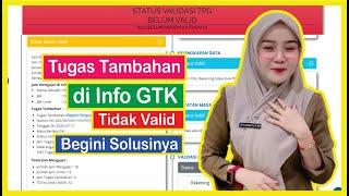 Tugas Tambahan di Info GTK Tidak Valid Begini Solusinya