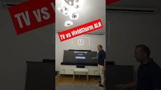 TV vs ALR Screen + UST Projector #how #gaming #tech #hometheater #tv #how #projector