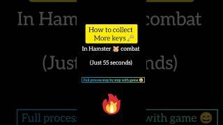 how to collect more keys ️ in Hamster  combat...