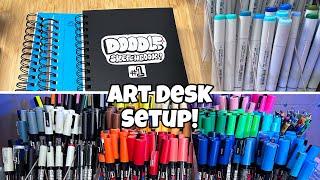 NashVibes- My Art Desk Setup and Supplies I Use!