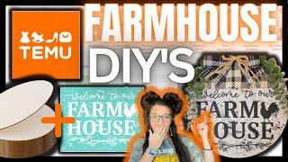 BUDGET FRIENDLY FARMHOUSE DECOR DIYS | YOU WON'T BELIEVE THESE TEMU FARMHOUSE DIY'S