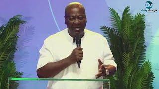 Prez John Mahama Sings His Favorite Song At 31st All Night Service