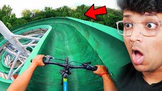 RIDING CYCLE IN WATERPARK (CRAZY ESCAPE)